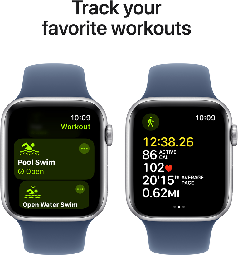 Apple Watch SE LTE 44 mm alum., srebrny