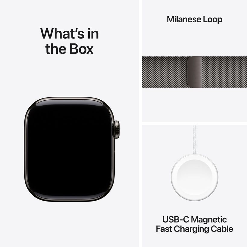 Apple Watch S10 LTE 42mm Slate Titanium