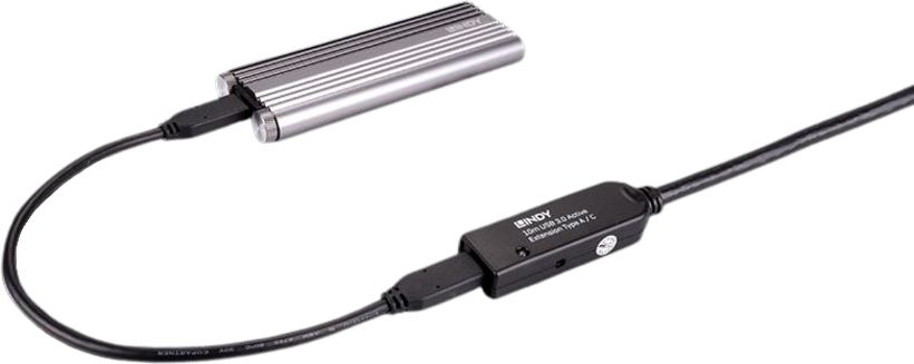 Alargador activo LINDY USB tipo C-A 10m
