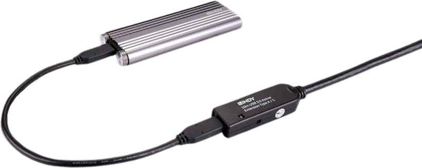 Prolongamento activo LINDY USB C-A 10m