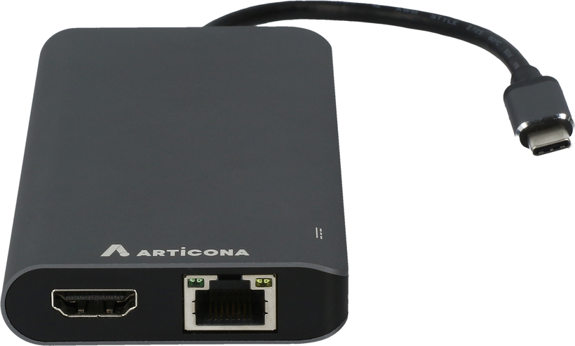 Adapter USB-C - HDMI/DP/RJ45/USB/SD