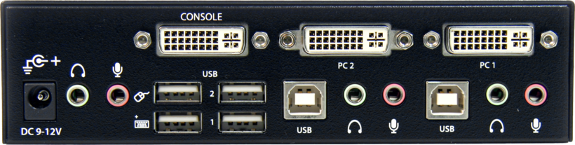 StarTech 2 portos DVI-I KVM switch