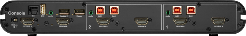 Switch KVM Belkin HDMI/DP DualHead 2port