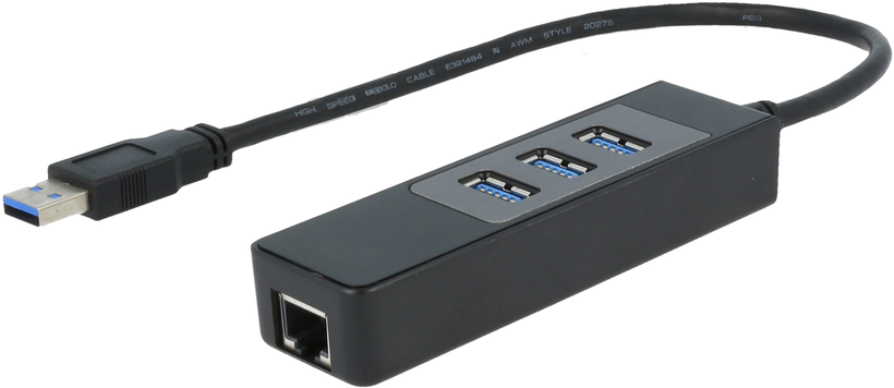 ARTICONA USB Hub 3.0 3-Port + RJ45