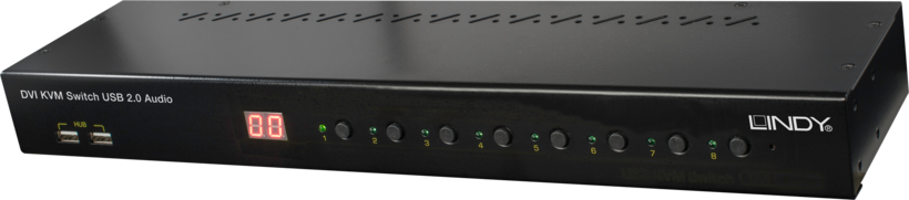 LINDY Pro 8Port DVI,USB2.0 KVM-Switch