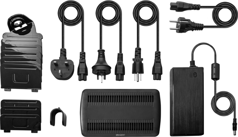 LINDY USB-Ladestation 6-Port schwarz