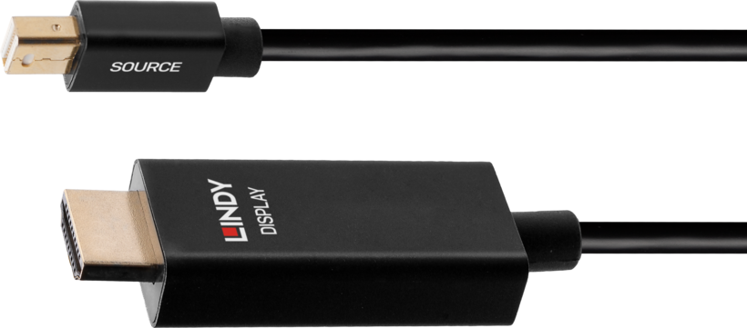 LINDY Mini DP - HDMI Active Cable 1m