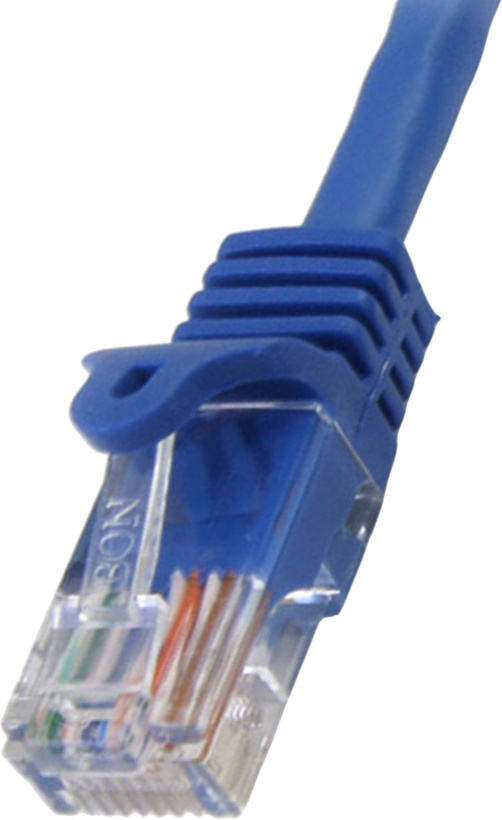 Patch kabel RJ45 U/UTP Cat5e 3m modrý