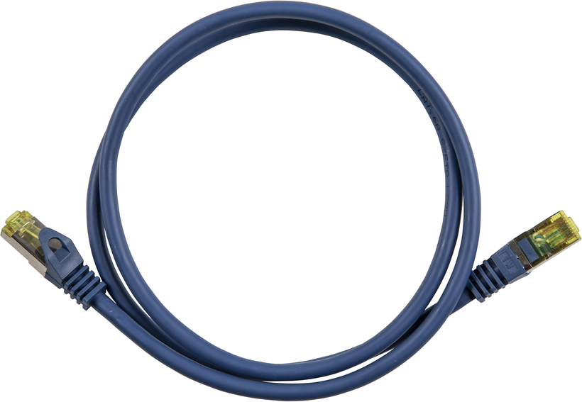 Patch Cable RJ45 S/FTP Cat6a 7.5m Blue