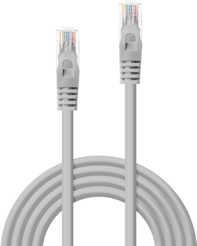 Patch Cable RJ45 U/UTP Cat5e 1m Grey