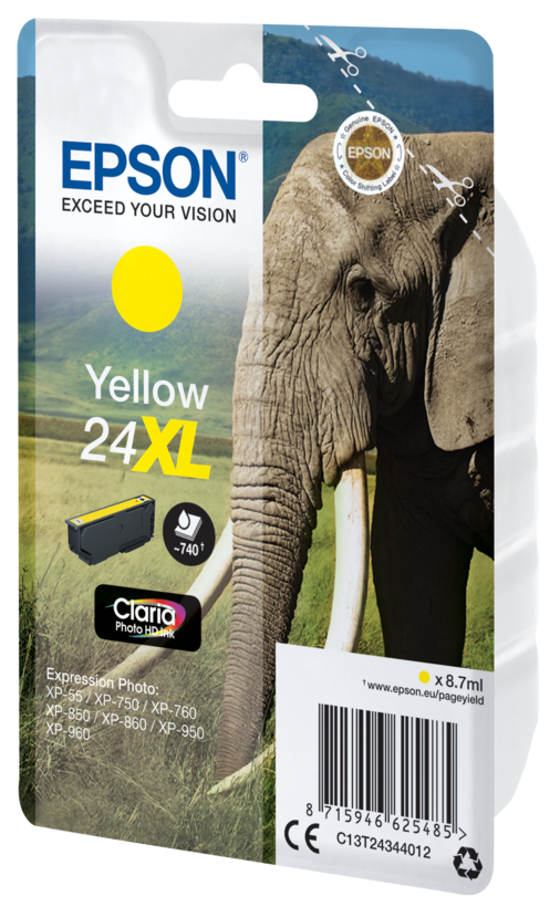 Tinteiro Epson 24XL amarelo