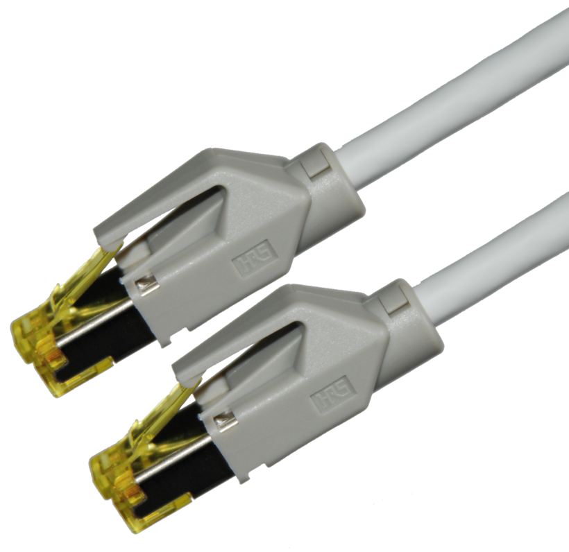 Câble patch RJ45 S/FTP Cat6a 0,5 m gris