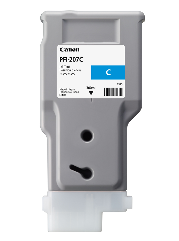Inkoust Canon PFI-207C azurový