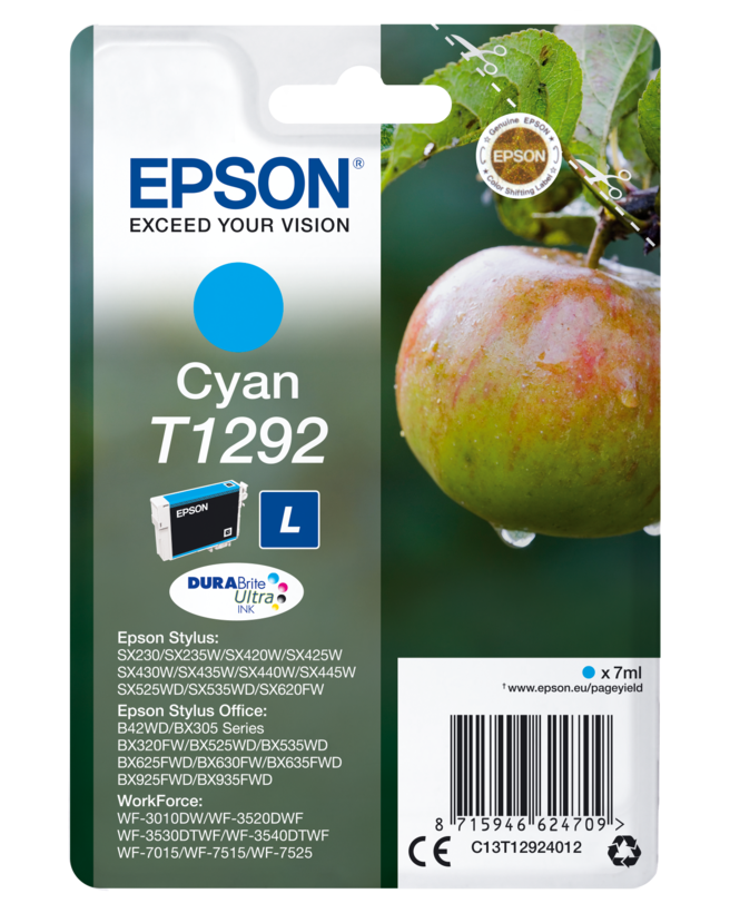 Encre Epson T1292 L, cyan