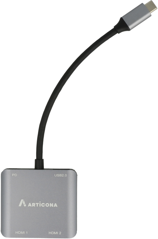 Adaptador ARTICONA USB-C a 2x HDMI/USB