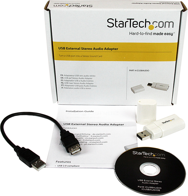 StarTech USB 2.0 Audio Adapter weiß