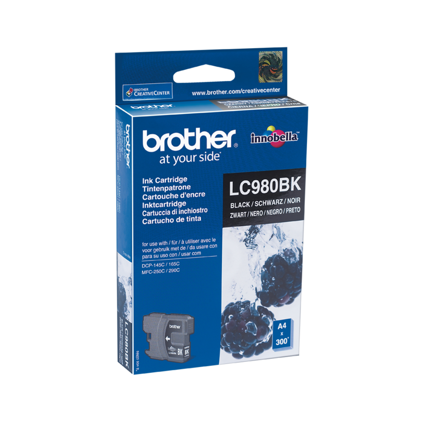 Encre Brother LC-980BK, noir