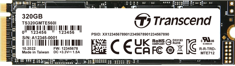 Transcend MTE560I 320 GB PCIe M.2 SSD