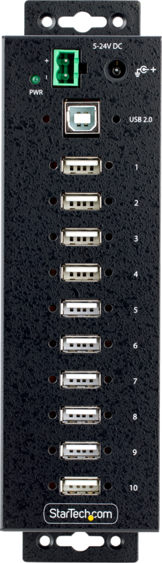 StarTech USB Hub 2.0 10-port Industrial