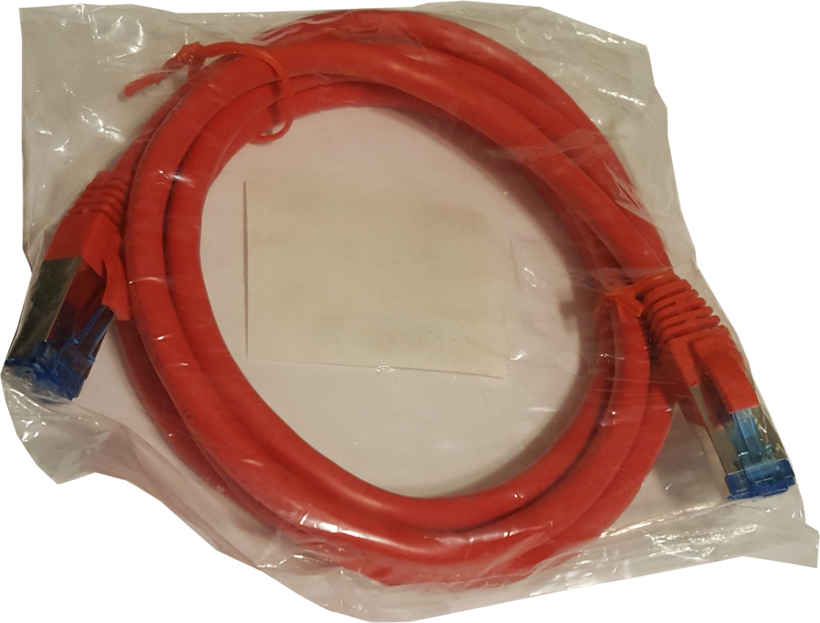 Patch Cable RJ45 S/FTP Cat6a 5m Red
