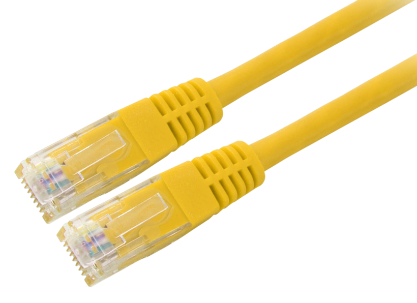 Patch Cable RJ45 U/UTP Cat5e 1m Yellow
