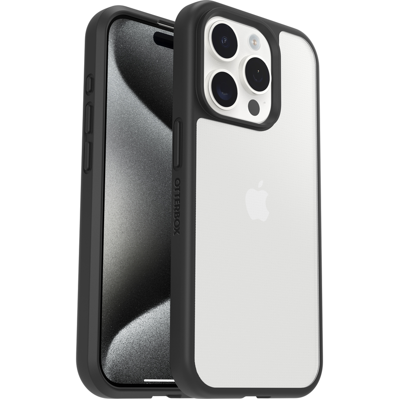 OtterBox iPhone 15 Pro React Black Crys.
