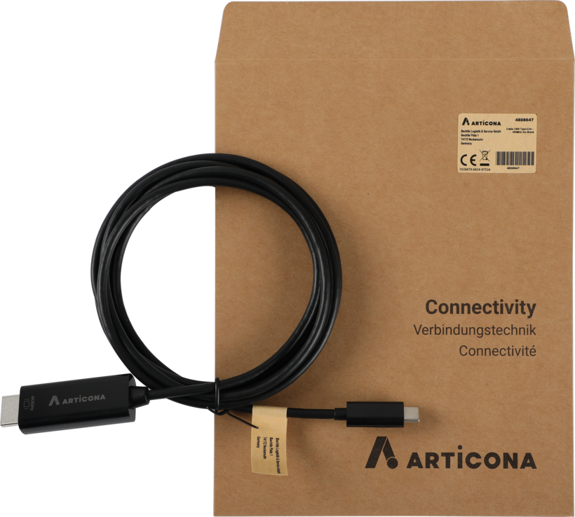 Cavo USB Type C Ma - HDMI Ma 2 m nero