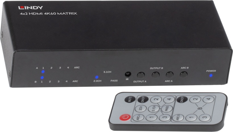 LINDY Matrix Switch 4x2 HDMI