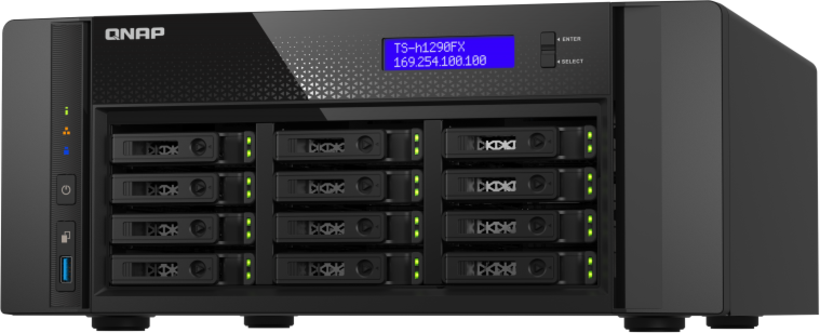 QNAP TS-h1290FX 128 GB 12-Bay NAS