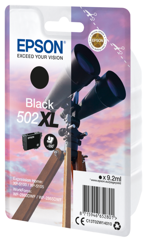 Epson 502 XL Tinte schwarz