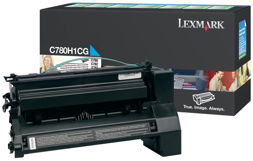 Toner à retourner Lexmark C78x/X782 cyan