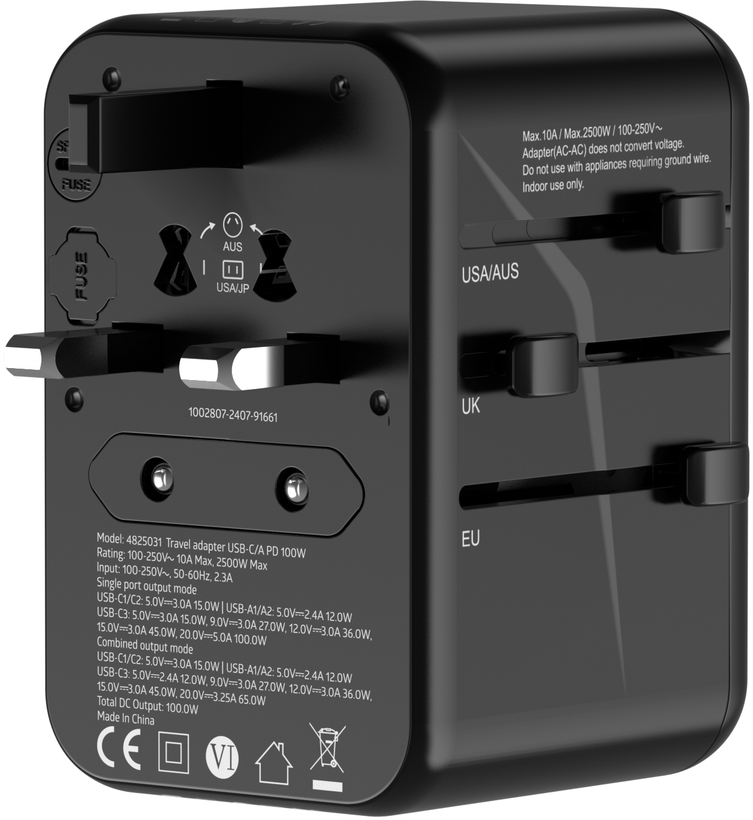 ARTICONA USB-C/A PD 100W Travel Adapter
