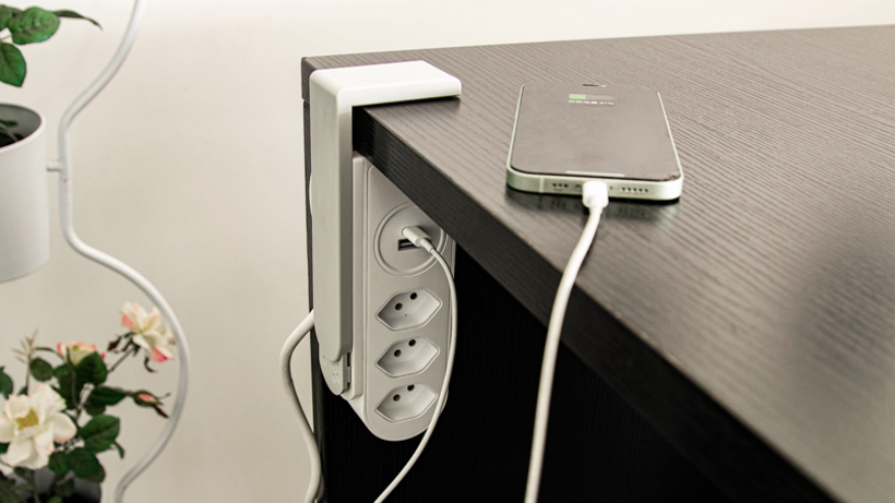 STEFFEN Steckdosenleiste USB-A/C, 1,5m