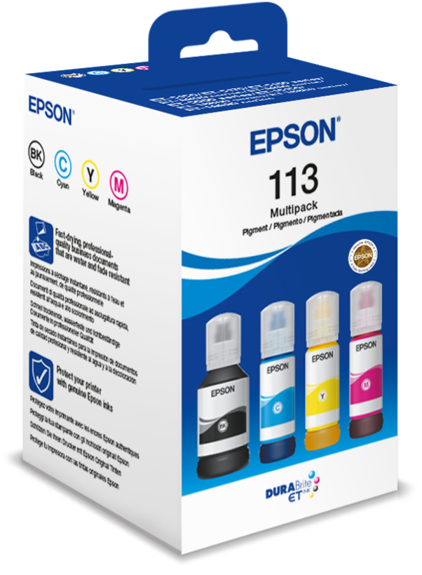 Epson 113 EcoTank Multipack Ink BCMY