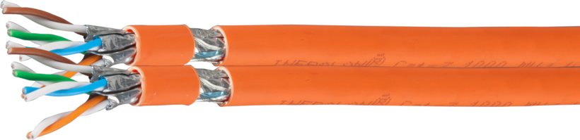 Datenkabel Cat7 Duplex massiv S/FTP 500m