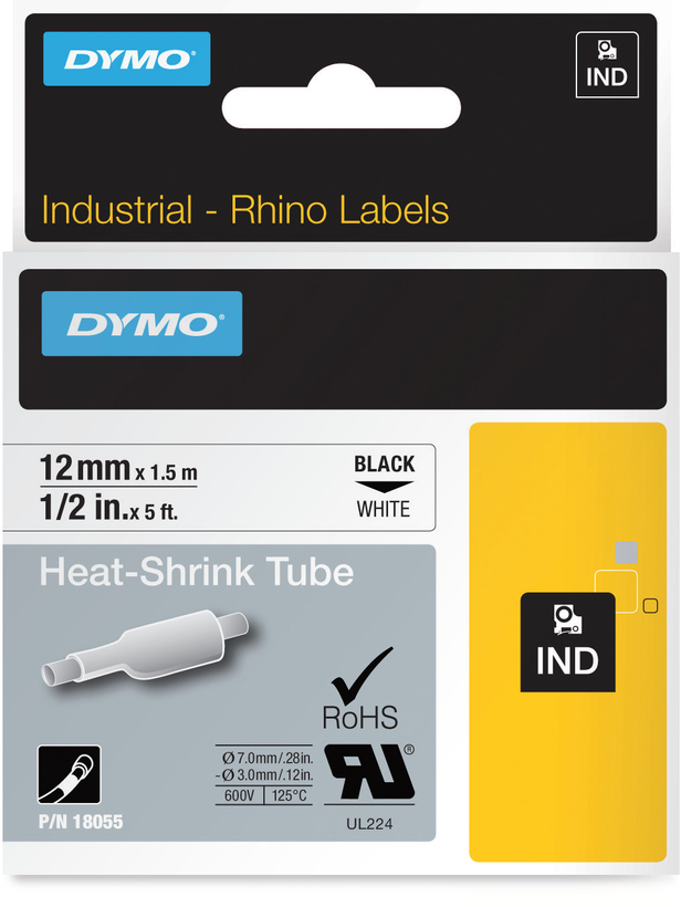 Dymo Rhino Heißschrumpfschlauch 12 mm