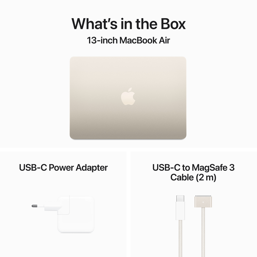 Apple MacBook Air 13 M3 8/512Go lum.stel