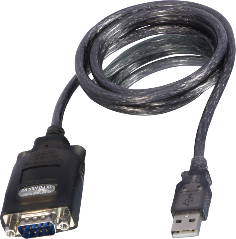 Adapter DB9St (RS232)-USB Typ A St 1,1 m