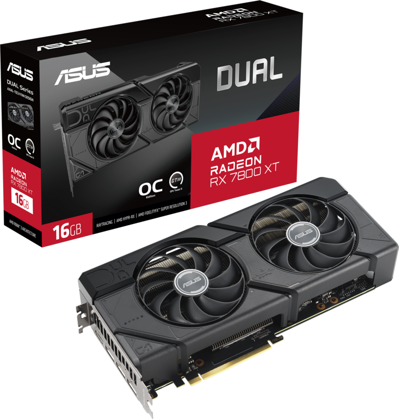 ASUS Dual Radeon RX7800XT OC Graphics Cd