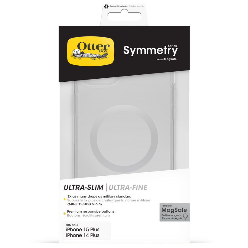 OtterBox iP 15+ Symmetry Clear MagSafe