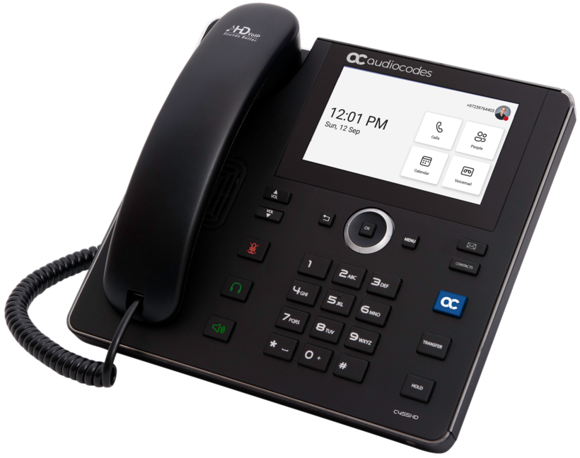 AudioCodes C455HD Teams Desktop Telefon