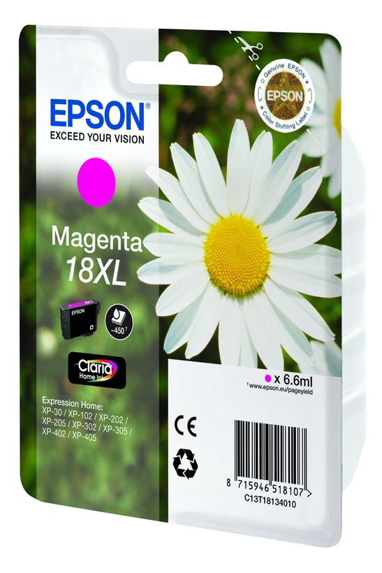 Encre Epson 18 XL, magenta