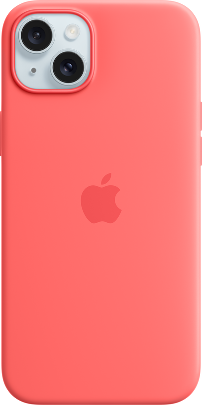 Capa de silicone com MagSafe para iPhone 15 Pro Max – Rosa-claro
