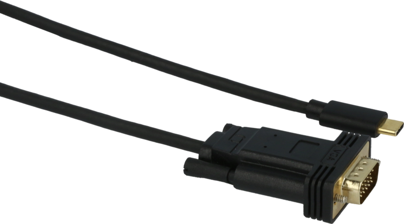Câble USB-C m. - HD15 (VGA) f., 2 m