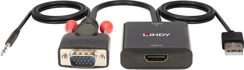Adattatore VGA+audio - HDMI LINDY