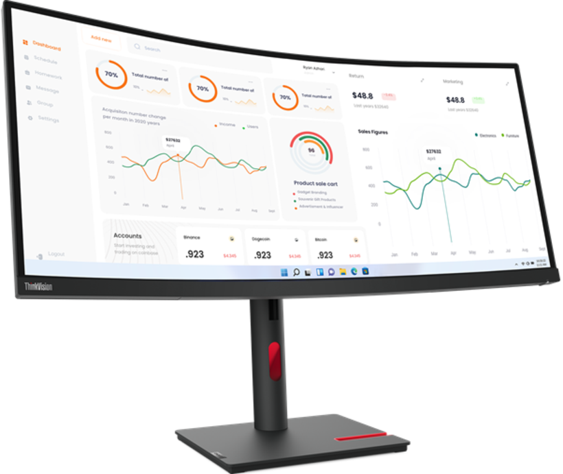Lenovo ThinkVision T34w-30 Monitor