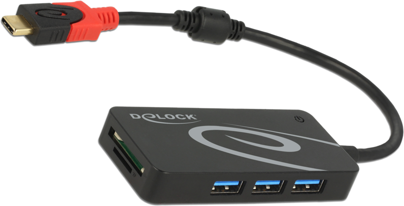 Delock USB Hub 3.0 3-port + SD Card Read
