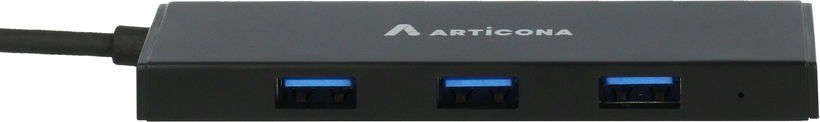 ARTICONA USB 3.0 hub 4 portos, fekete