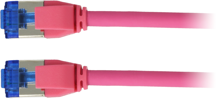 Patch Cable RJ45 S/FTP Cat6a 1m Magenta