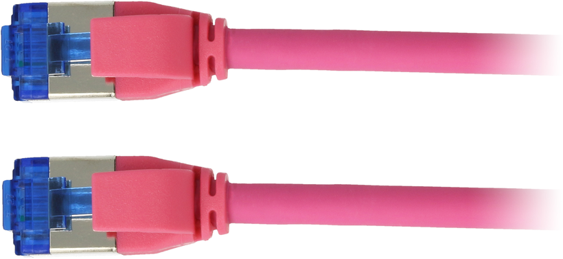 Câble patch RJ45 S/FTP Cat6a 3 m magenta